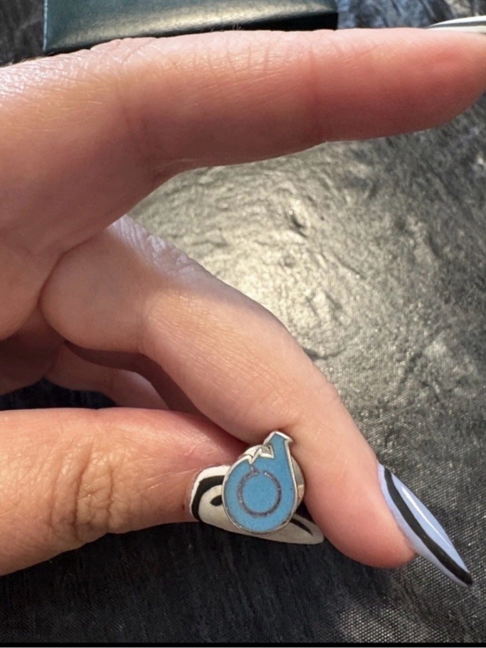 Blue Enamel Tie Pin